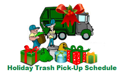 Holiday Garbage Collection Schedule