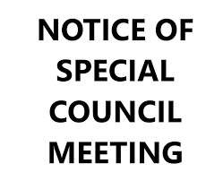 Special Council Meeting
