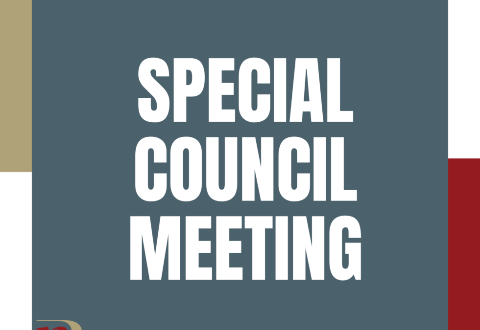Special Council Meeting – April 25, 2025